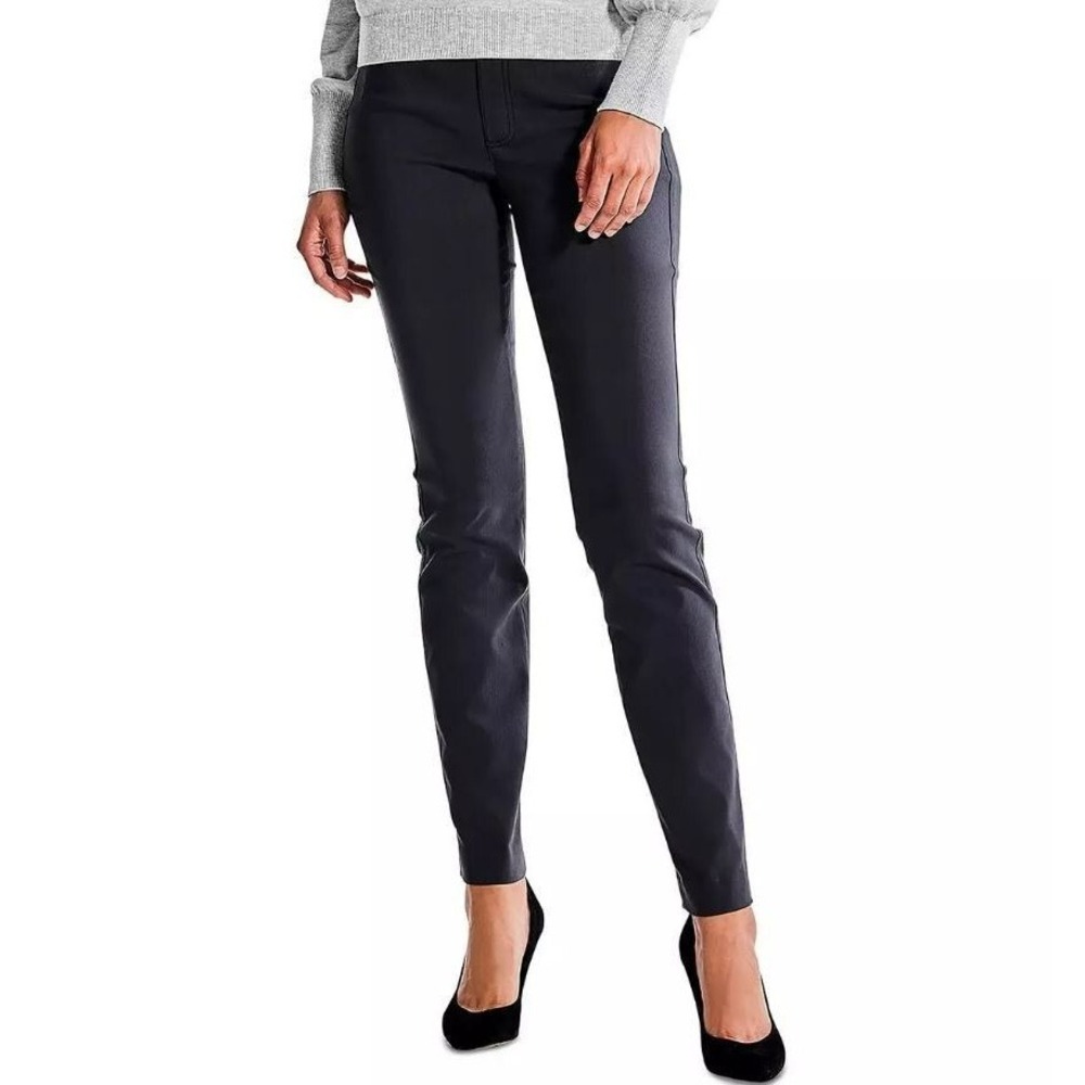 NIC+ZOE Women's 29.5" Wonderstretch Pocket Straight Leg Pant Charcoal Size 16